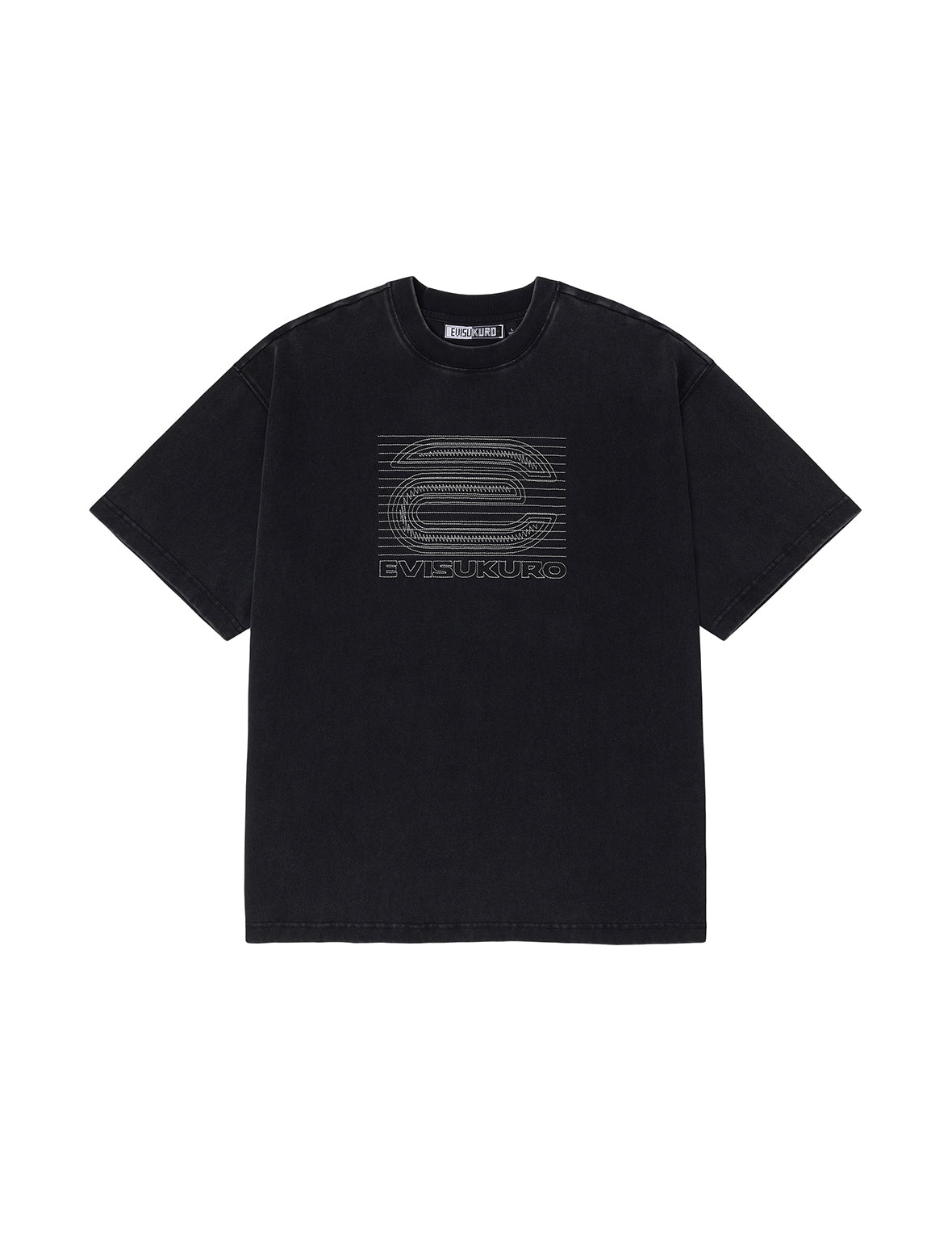 EVISUKURO E夜光繡花寬版T恤